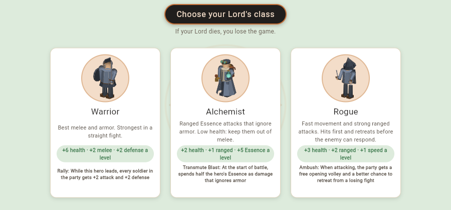 Choosing a class